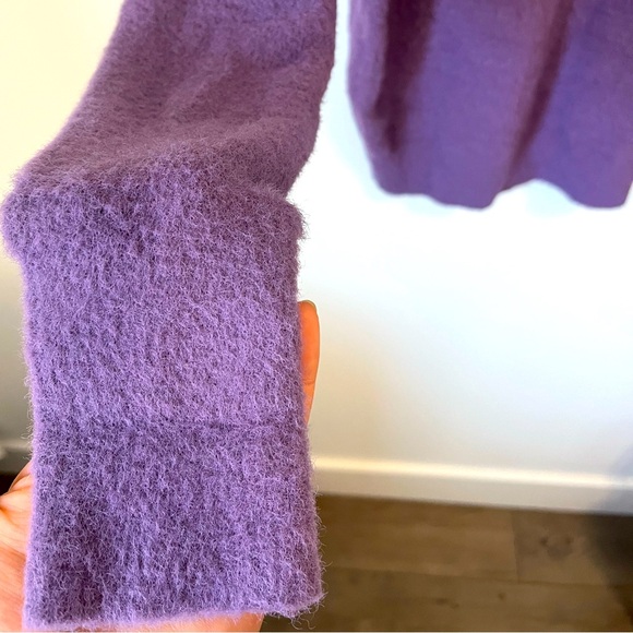 Wilfred Free Hush Knit Turtleneck Purple 2XS Oversized Plush - Picture 5 of 14